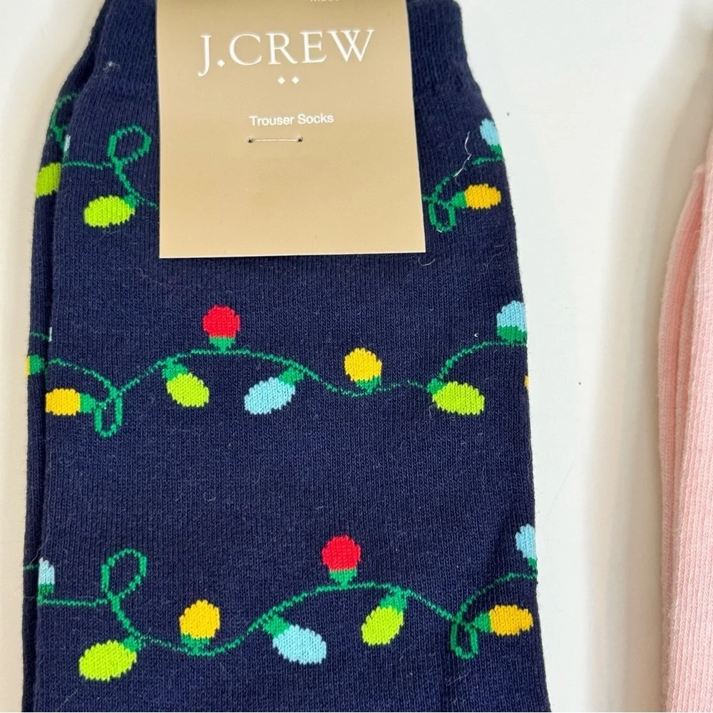 J. Crew it’s Christmas time 2 pair of dress socks